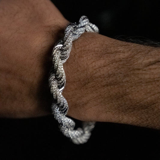 Iced Out Rope Bracelet