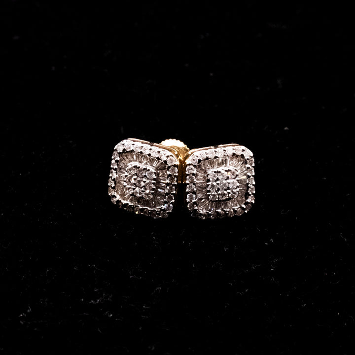 Baguette "The Target' Earrings